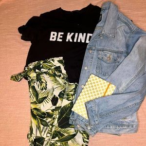 Tropical High Wasted Pants